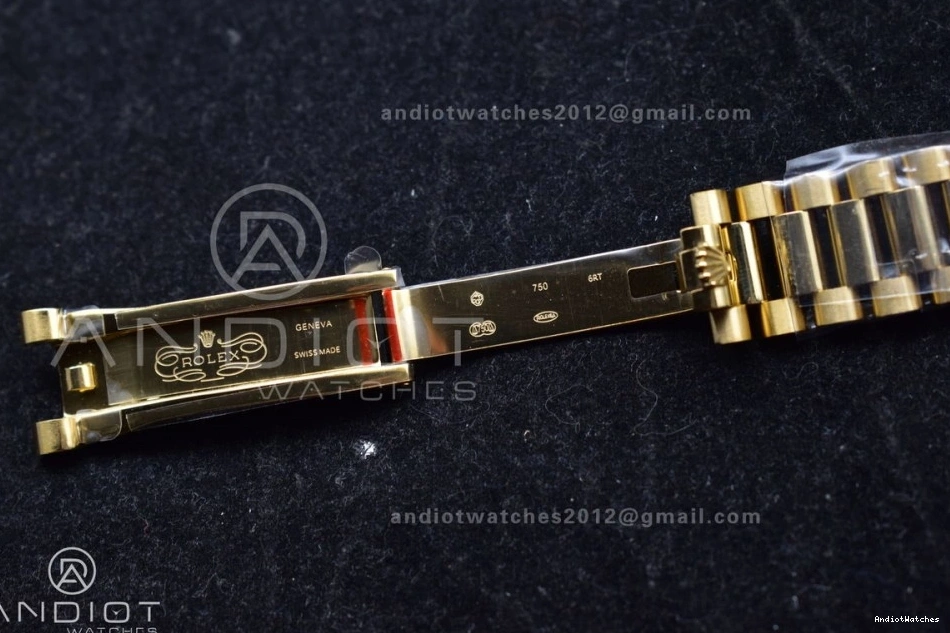 President V5 Steel Silver Best 699 DayDate vr3255 Weight) YG with Edition (Gain QF on Durable Bracelet 904L Dial 36 Roman Markers 0301